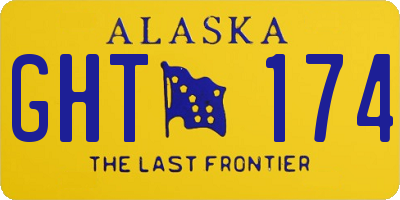 AK license plate GHT174