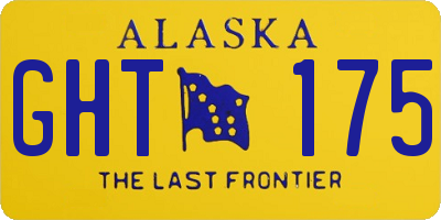 AK license plate GHT175