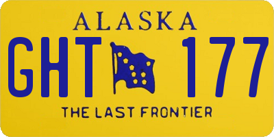 AK license plate GHT177
