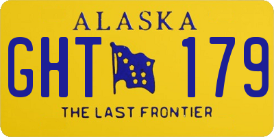 AK license plate GHT179