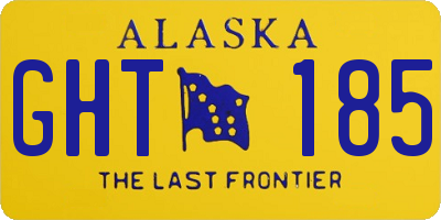 AK license plate GHT185
