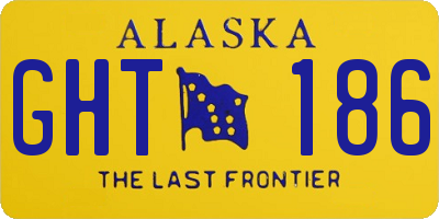 AK license plate GHT186