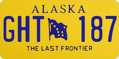 AK license plate GHT187