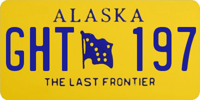 AK license plate GHT197