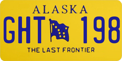 AK license plate GHT198