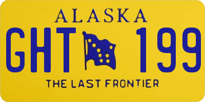 AK license plate GHT199