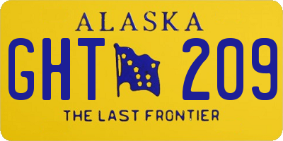 AK license plate GHT209