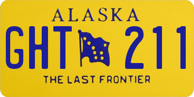 AK license plate GHT211