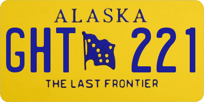 AK license plate GHT221