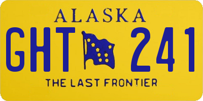 AK license plate GHT241