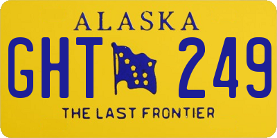 AK license plate GHT249