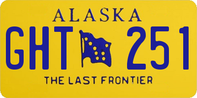 AK license plate GHT251