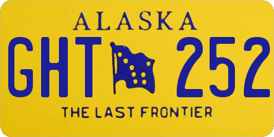 AK license plate GHT252