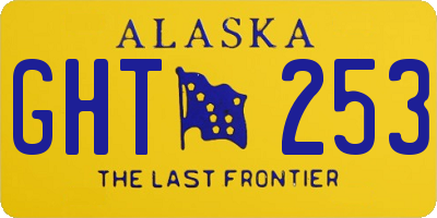 AK license plate GHT253
