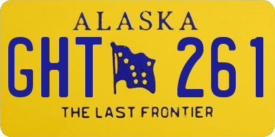 AK license plate GHT261