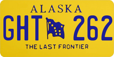 AK license plate GHT262