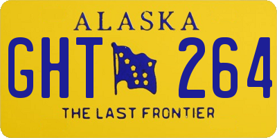 AK license plate GHT264