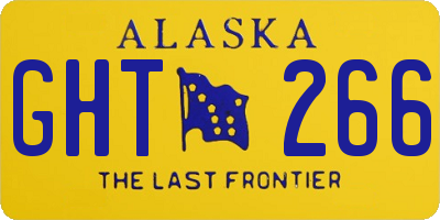 AK license plate GHT266