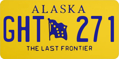 AK license plate GHT271