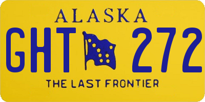 AK license plate GHT272