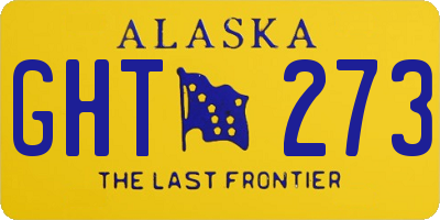 AK license plate GHT273
