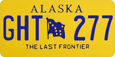 AK license plate GHT277