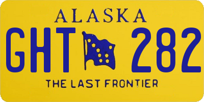 AK license plate GHT282