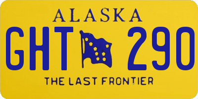 AK license plate GHT290