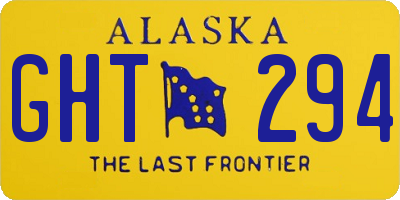AK license plate GHT294