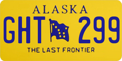 AK license plate GHT299
