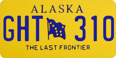 AK license plate GHT310
