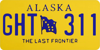 AK license plate GHT311