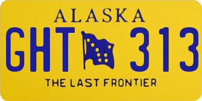 AK license plate GHT313