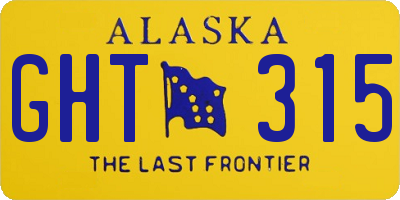 AK license plate GHT315