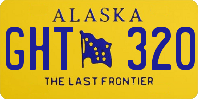 AK license plate GHT320