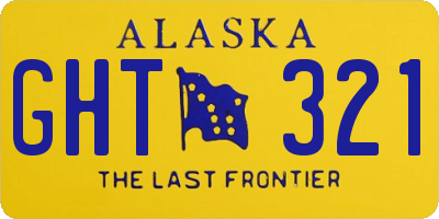 AK license plate GHT321