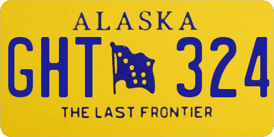 AK license plate GHT324