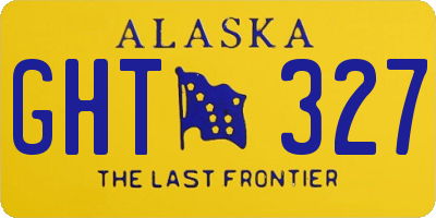 AK license plate GHT327