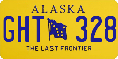 AK license plate GHT328