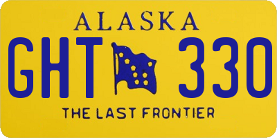 AK license plate GHT330