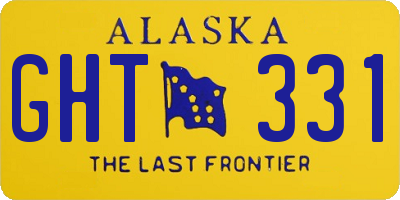 AK license plate GHT331