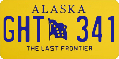 AK license plate GHT341
