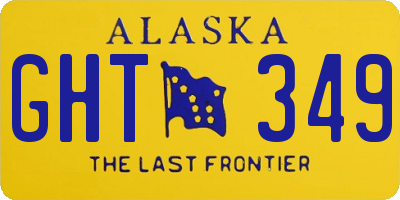 AK license plate GHT349