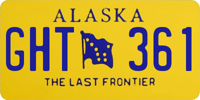 AK license plate GHT361