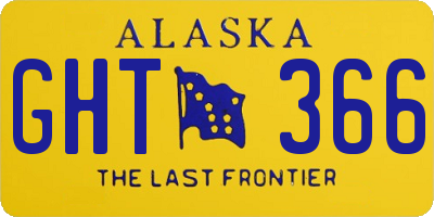 AK license plate GHT366