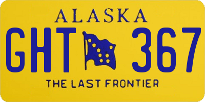 AK license plate GHT367