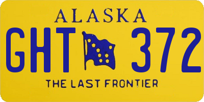 AK license plate GHT372