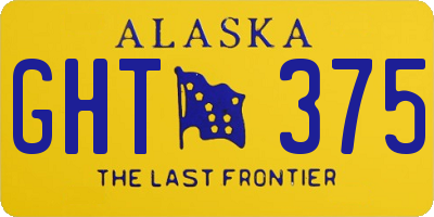 AK license plate GHT375