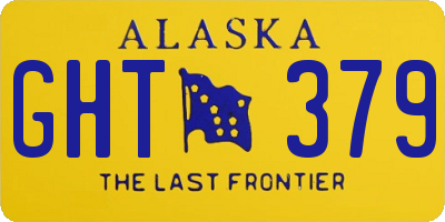 AK license plate GHT379