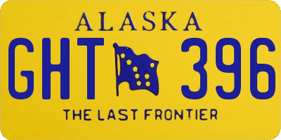AK license plate GHT396